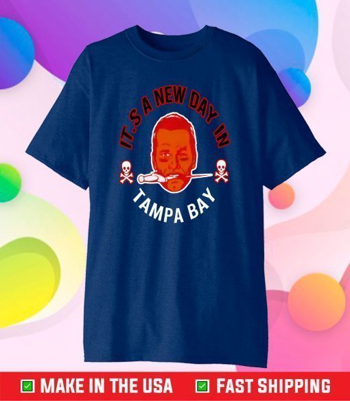 Tom Brady It’s A New Day In Tampa Bay Buccaneers T-Shirt, Tampa Bay NFL Champions Classic T-Shirt