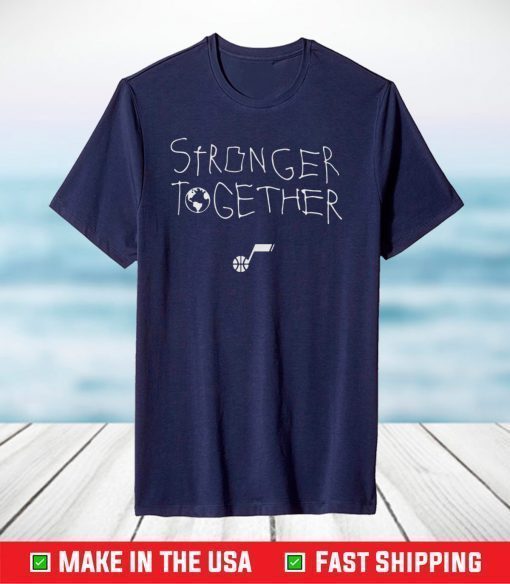 Utah Jazz Jazz Team Store 21 Stronger Together Bhm Shirt