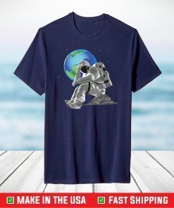 Weeping Astronaut Earth Day Mother Earth Save the Planet Eco T-Shirt