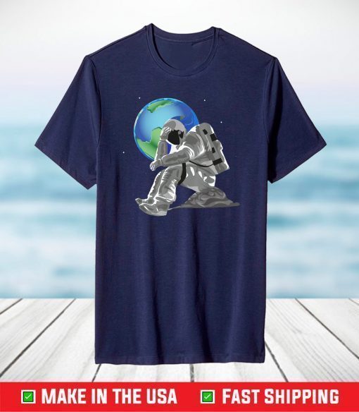 Weeping Astronaut Earth Day Mother Earth Save the Planet Eco T-Shirt