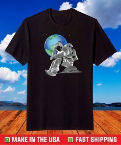 Weeping Astronaut Earth Day Mother Earth Save the Planet Eco T-Shirt