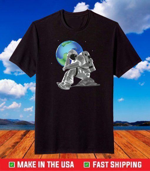 Weeping Astronaut Earth Day Mother Earth Save the Planet Eco T-Shirt