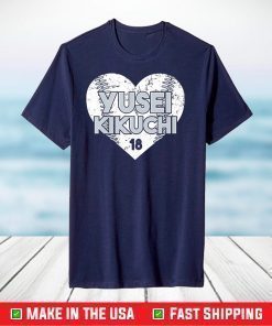 Yusei Kikuchi - Heart Baseball - Apparel - Premium T-Shirt
