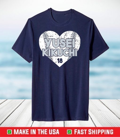 Yusei Kikuchi - Heart Baseball - Apparel - Premium T-Shirt