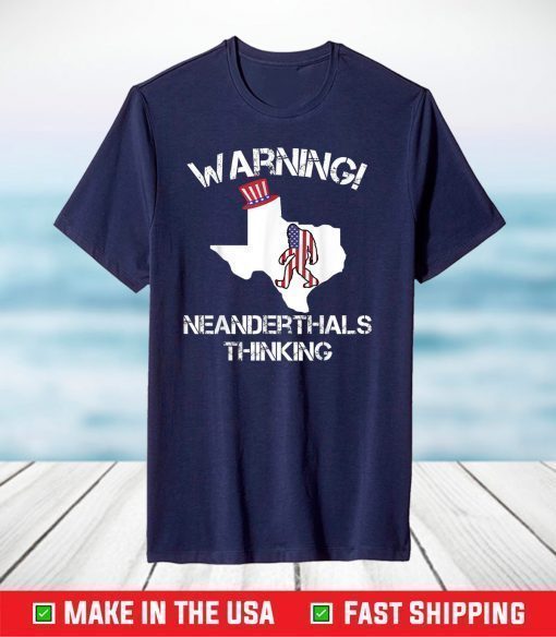 American Flag Neanderthal Thinking for Proud Neanderthals Classic T-Shirts