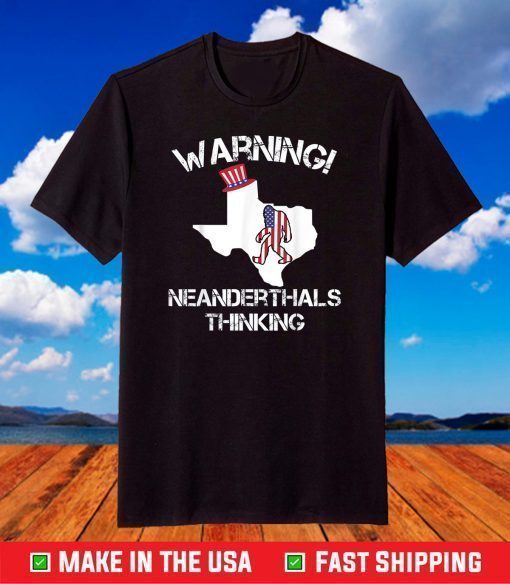 American Flag Neanderthal Thinking for Proud Neanderthals Classic T-Shirts