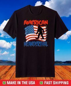 American Neanderthal Flag for Proud Neanderthals T-Shirt