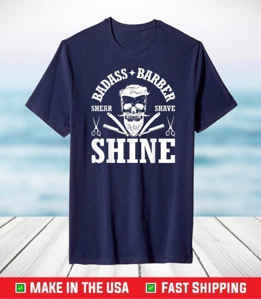 Barber share shave shine barber T-Shirt