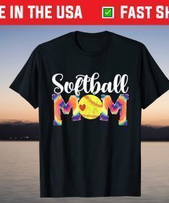 Baseball Mom Love Tie-Dye Softball Mom Mothers Day 2021 T-Shirt