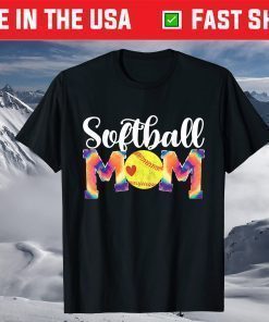 Baseball Mom Love Tie-Dye Softball Mom Mothers Day 2021 T-Shirt