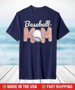 Baseball Mom Pink Funny Softball Mom Mother's Day 2021 T-Shirt