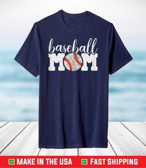 Baseball Mom Shirt Gift - Cheering Mother of Boys Outfit T-Shirt