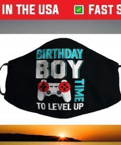 Birthday Boy Video Game Birthday Party Face Mask