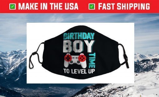 Birthday Boy Video Game Birthday Party Face Mask