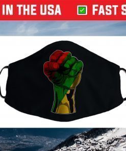 Black History Month Fist Face Mask