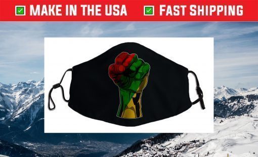 Black History Month Fist Face Mask