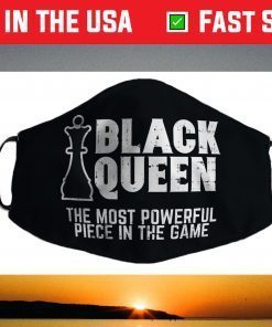 Black Queen Most Powerful Chess African American Filter Face Mask