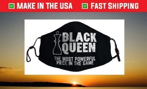 Black Queen Most Powerful Chess African American Filter Face Mask