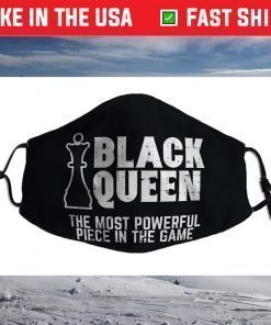 Black Queen Most Powerful Chess African American Face Mask