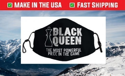 Black Queen Most Powerful Chess African American Filter Face Mask