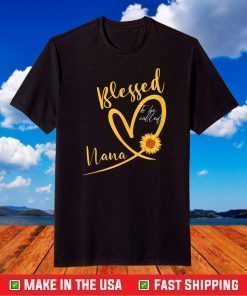 Blessed To Be Called Nana Heart Sunflower Mother's Day T-Shirt