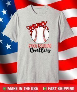 Busy Raising Ballers Baseball Mom Shirts Baseball Tee Cute T-Shirt