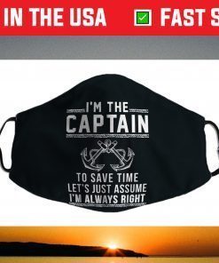 Captain Of The Boat Face Mask