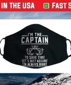 Captain Of The Boat Face Mask