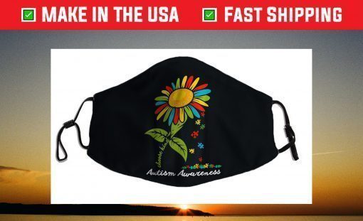 Choose Kind Autism Awareness Month Women Sunflower Mom Face Mask