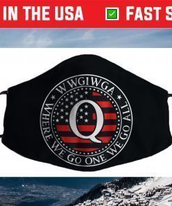 Clothing Qanon WWG1WGA - Political Conspiracy Face Mask