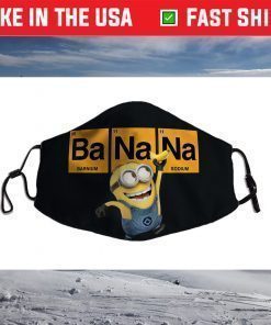 Despicable Me Minions Banana Elemental Square Happy Portrait Face Mask