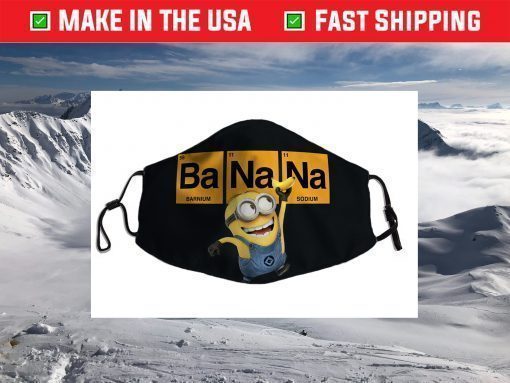 Despicable Me Minions Banana Elemental Square Happy Portrait Face Mask