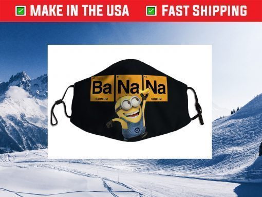 Despicable Me Minions Banana Elemental Square Happy Portrait Face Mask