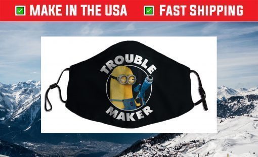 Despicable Me Minions Kevin Trouble Maker Graphic Face Mask