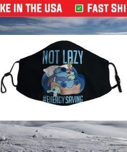 Disney Lilo & Stitch Not Lazy Energy Saving Face Mask