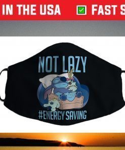 Disney Lilo & Stitch Not Lazy Energy Saving Us 2021 Face Mask