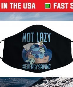 Disney Lilo & Stitch Not Lazy Energy Saving Us 2021 Face Mask