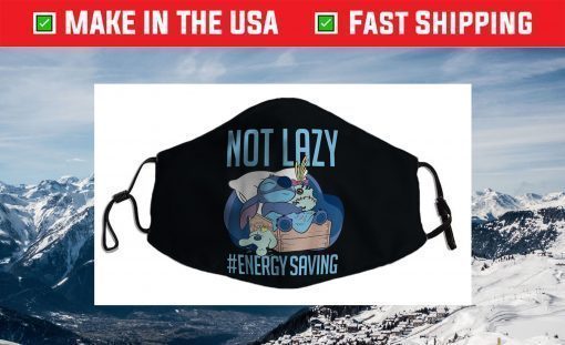 Disney Lilo & Stitch Not Lazy Energy Saving Us 2021 Face Mask