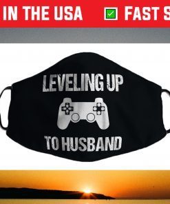 Engagement for Groom Video Game Lovers Face Mask