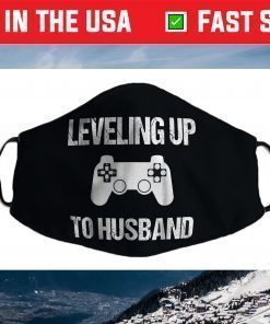 Engagement for Groom Video Game Lovers Face Mask