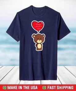 Funny 90s Japanese Kawaii Mother's Day Heart Bear Cartoon Gift T-Shirt