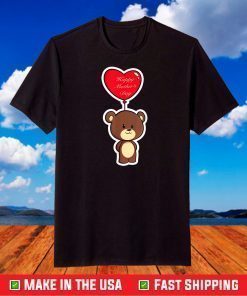 Funny 90s Japanese Kawaii Mother’s Day Heart Bear Cartoon T-Shirt