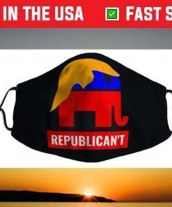 Funny Anti-Repubiclan, Pro-Liberal, RepubliCAN'T Face Mask