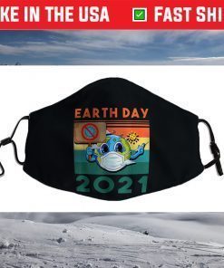 Funny Planet Earth Wearing Mask - Earth Day 2021 Face Mask