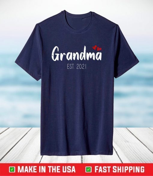 Grandma Est. 2021 Grandparents Day T-Shirt