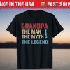 Grandpa jokes Mens Vintage Retro Dad Papa Grandpa T-Shirts