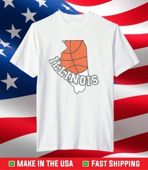 Illinois is the fight illini state. Illinois IL basketball T-Shirt