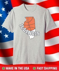 Illinois is the fight illini state. Illinois IL basketball T-Shirt