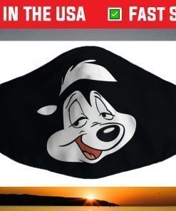 Looney Tunes Pepe Face Face Mask