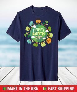 Love Earth Day Everyday Earth Day Tree Flowers Design T-Shirt